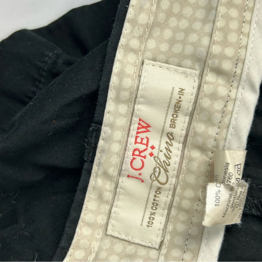 J.‎ Crew Black Chino Broken-in Black Shorts Size 8